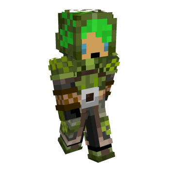 Adventurer Green Hair Minecraft Skin