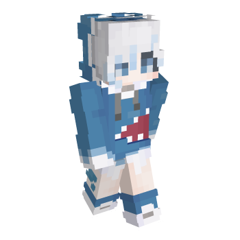 Shark Gawr Gura Minecraft Skin