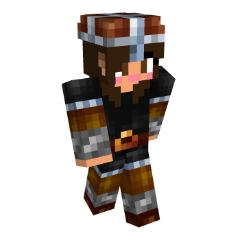 Viking Brown Hair Minecraft Skin