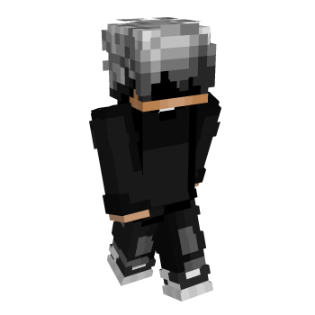 Flower Hoodie White Hair Minecraft Skin