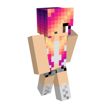 Hair Sunset Minecraft Skin