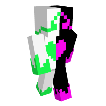 Split Heart Minecraft Skin