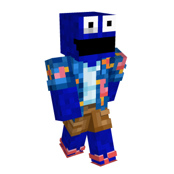Cookie Monster Summer Minecraft Skin