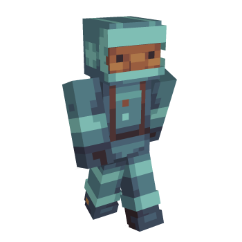 Work Safety Helmet Dark Skin Minecraft Skin