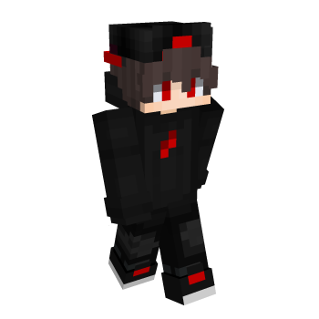Black Red Minecraft Skin