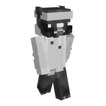 Monochrome Dog Minecraft Skin