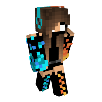 Fire White Eyes Minecraft Skin