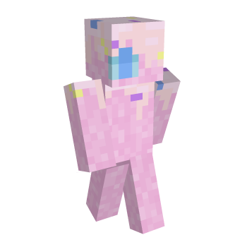 Weirdcore Pink Minecraft Skin