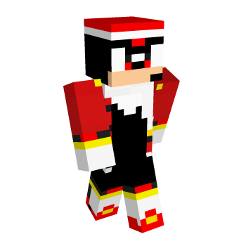 Shadow The Hedgehog Christmas Minecraft Skin