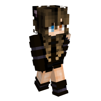 Wolf Girl Black Wolf Minecraft Skin