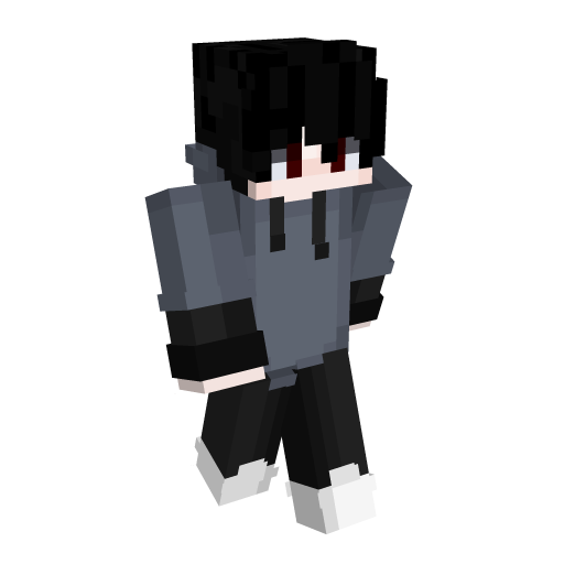 Black Hair Minecraft Skin - Laby