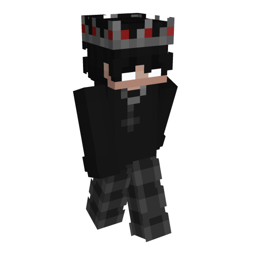 Crown Black Minecraft Skin - Laby