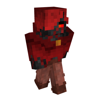 Red Edgy Minecraft Skin