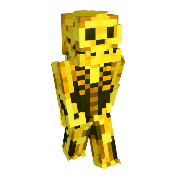 Skeleton Golden Minecraft Skin