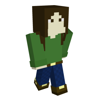 Brown Hair Belt Minecraft Skin