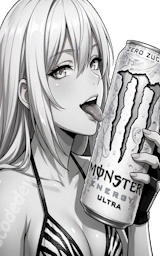 White Monster Monster Energy Anime Manga Fiction Minecraft Cloak