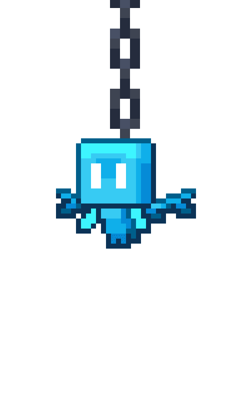 Darkness Chain Fly Blue Allay Minecraft Cloak