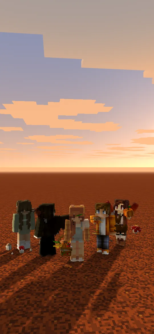 Papel de parede de Minecraft Turma de outono para phone