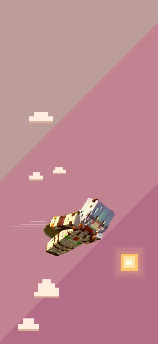 Papel de parede de Minecraft Voo de Élitros para phone
