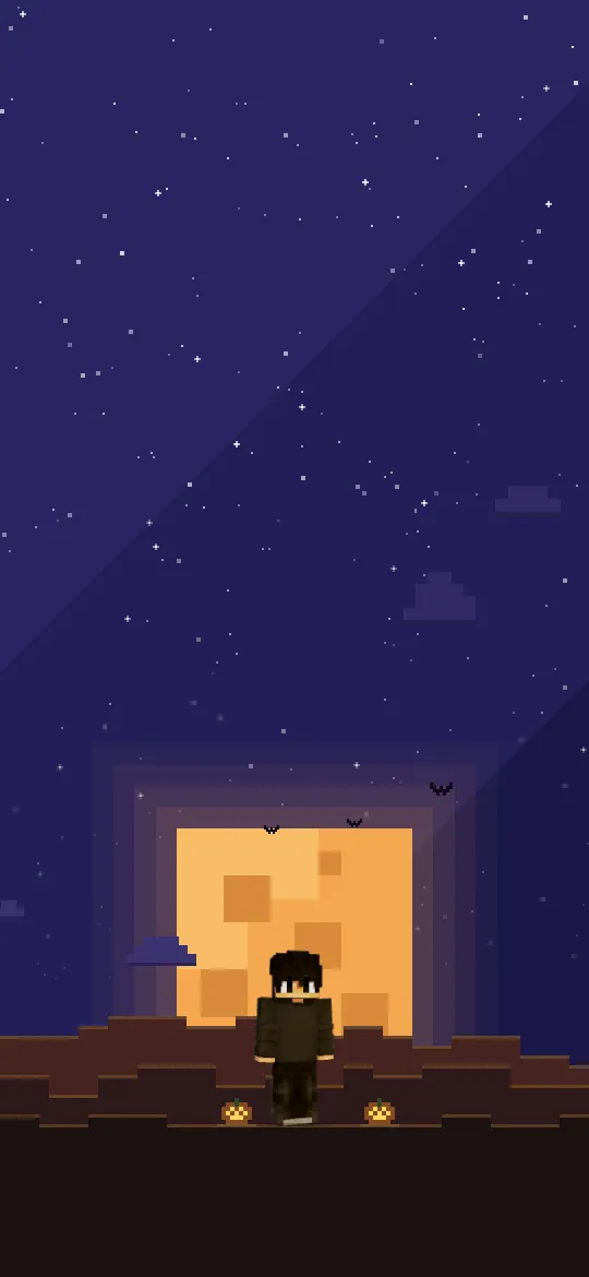 Papel de parede de Minecraft Lua da colheita para phone