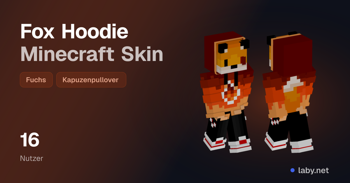 Fox Hoodie Minecraft Skin | Laby