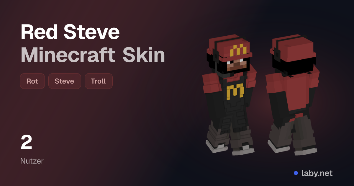 Red Steve Minecraft Skin | Laby