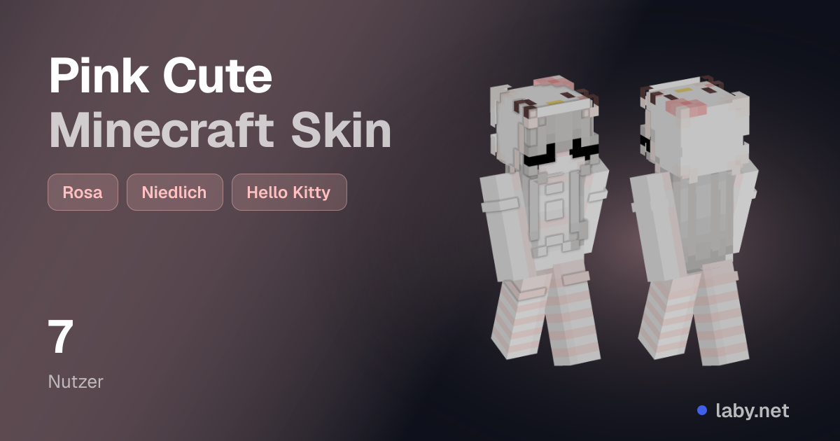 Pink Cute Minecraft Skin | Laby