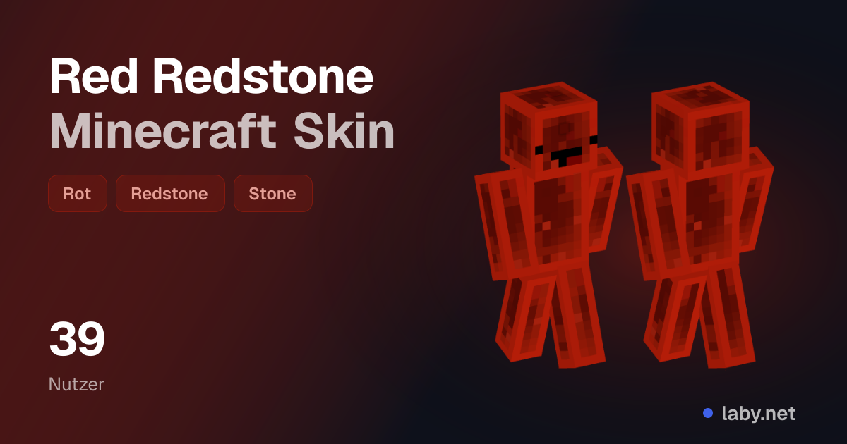 Red Redstone Minecraft Skin | Laby