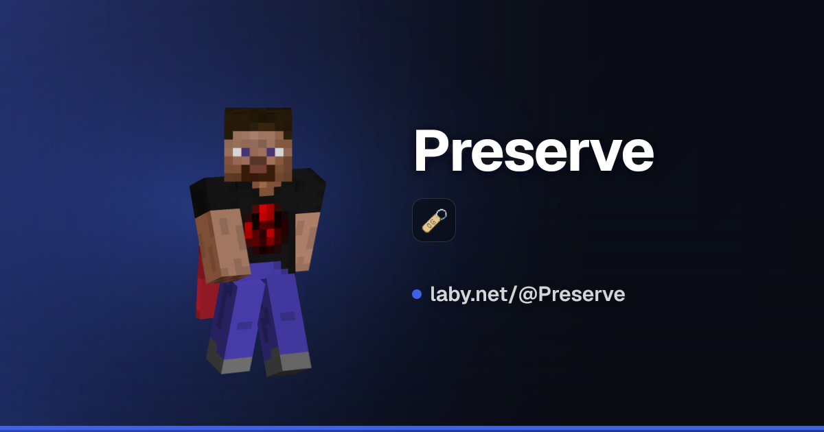 Preserve | Minecraft profile | Laby