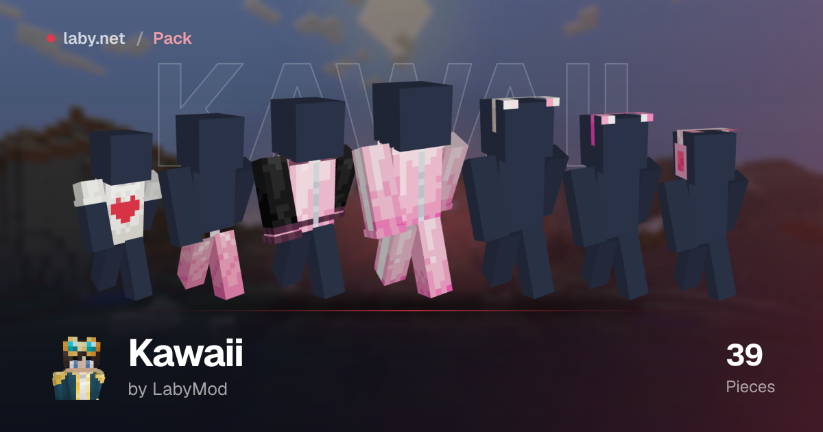 Kawaii - Minecraft Skin Clothing Pack | Laby