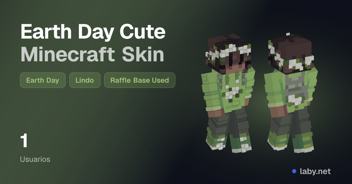 Earth Day Cute Minecraft Skin | Laby