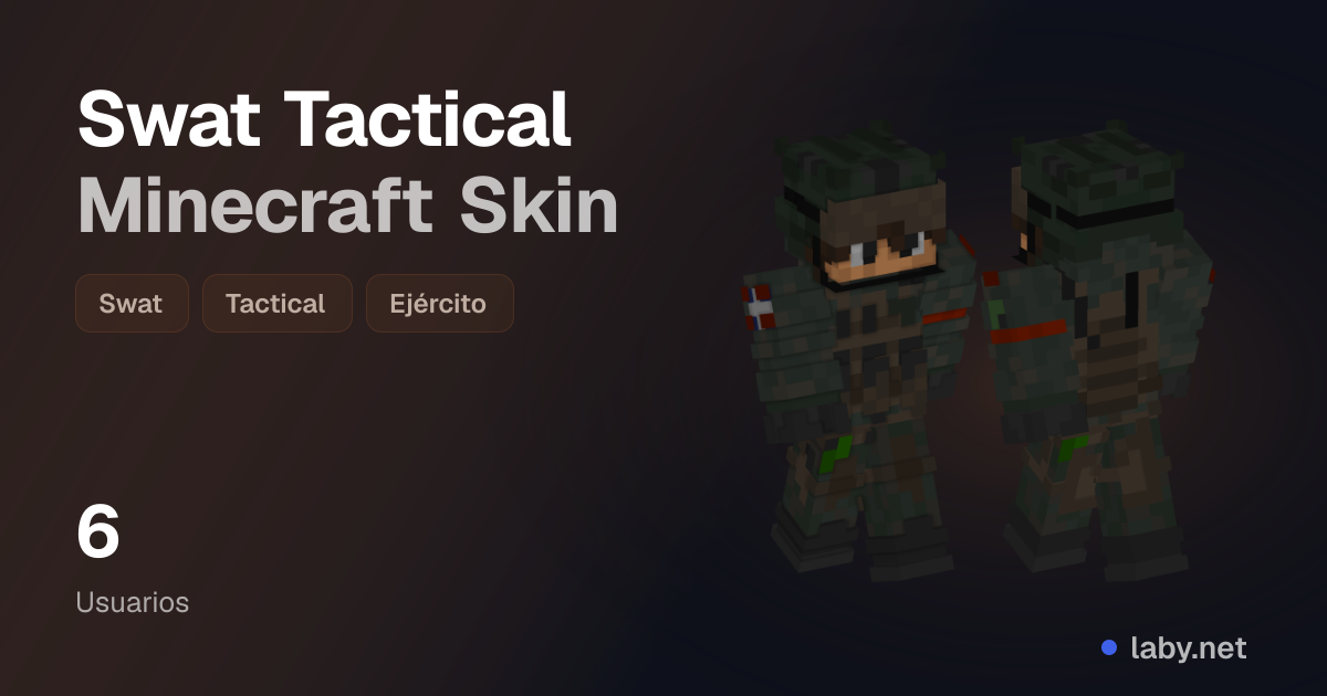 Swat Tactical Minecraft Skin | Laby