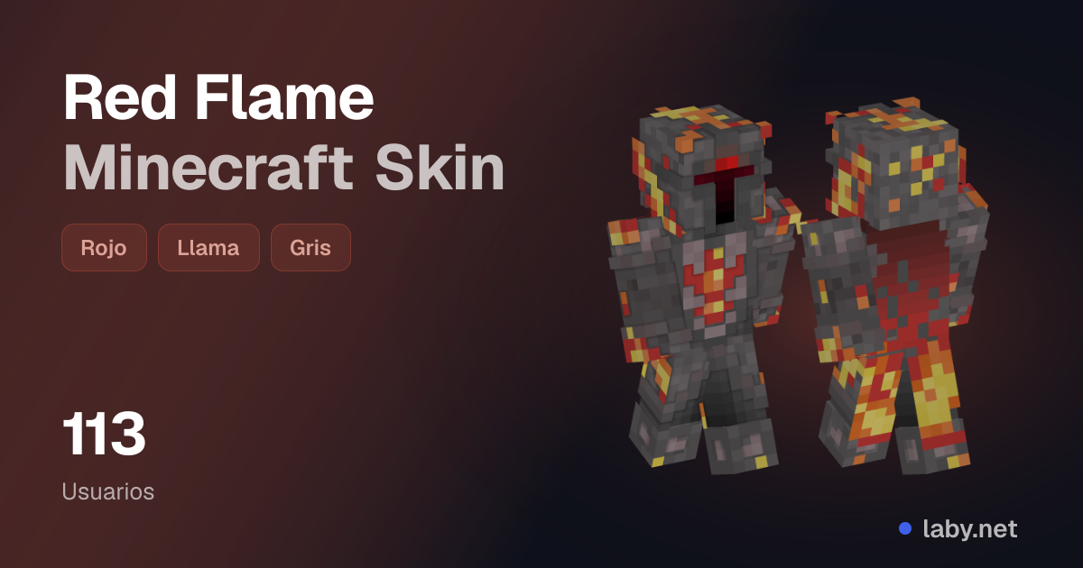 Red Flame Minecraft Skin | Laby