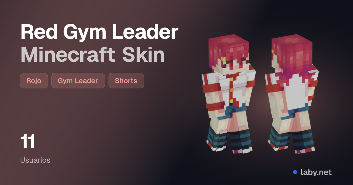Red Gym Leader Minecraft Skin | Laby