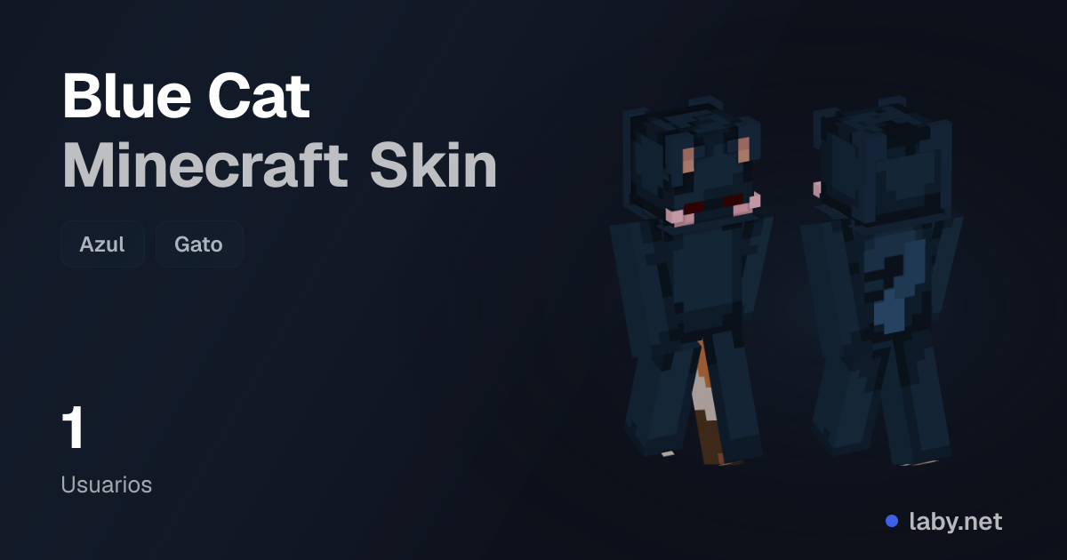 Blue Cat Minecraft Skin | Laby