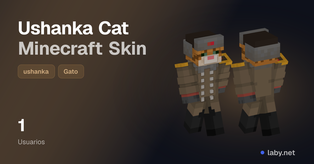 Ushanka Cat Minecraft Skin | Laby