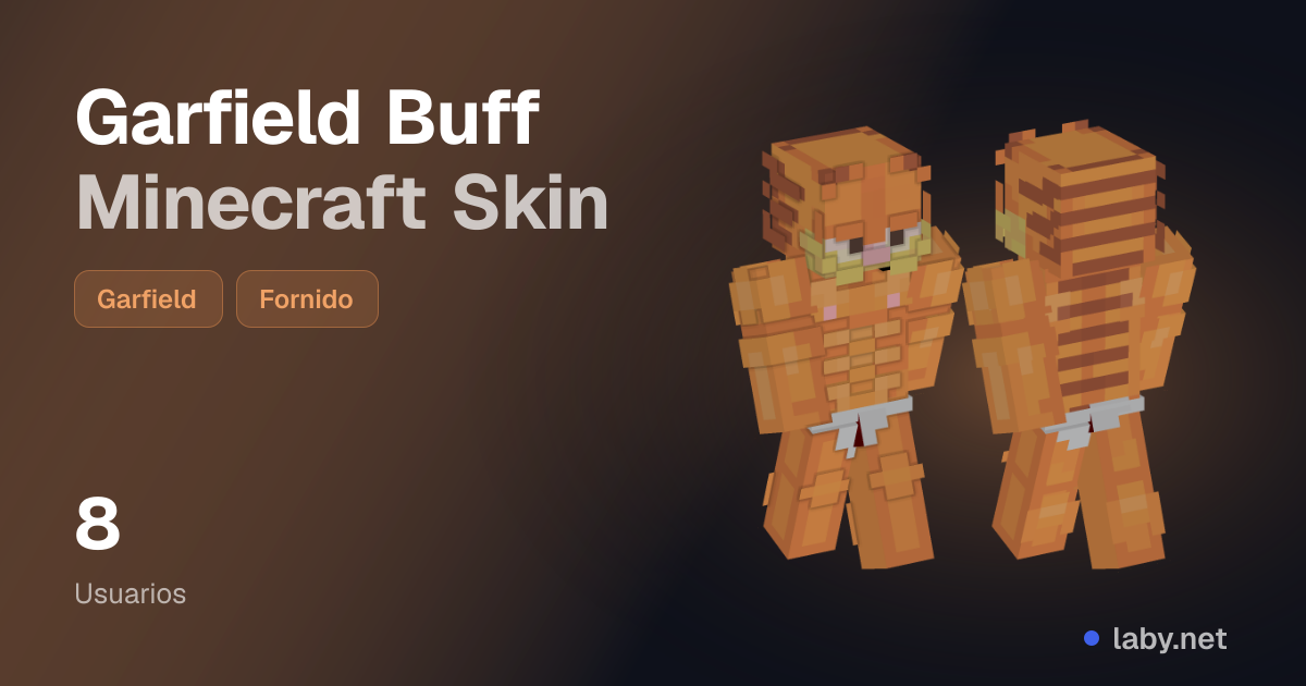 Garfield Buff Minecraft Skin | Laby
