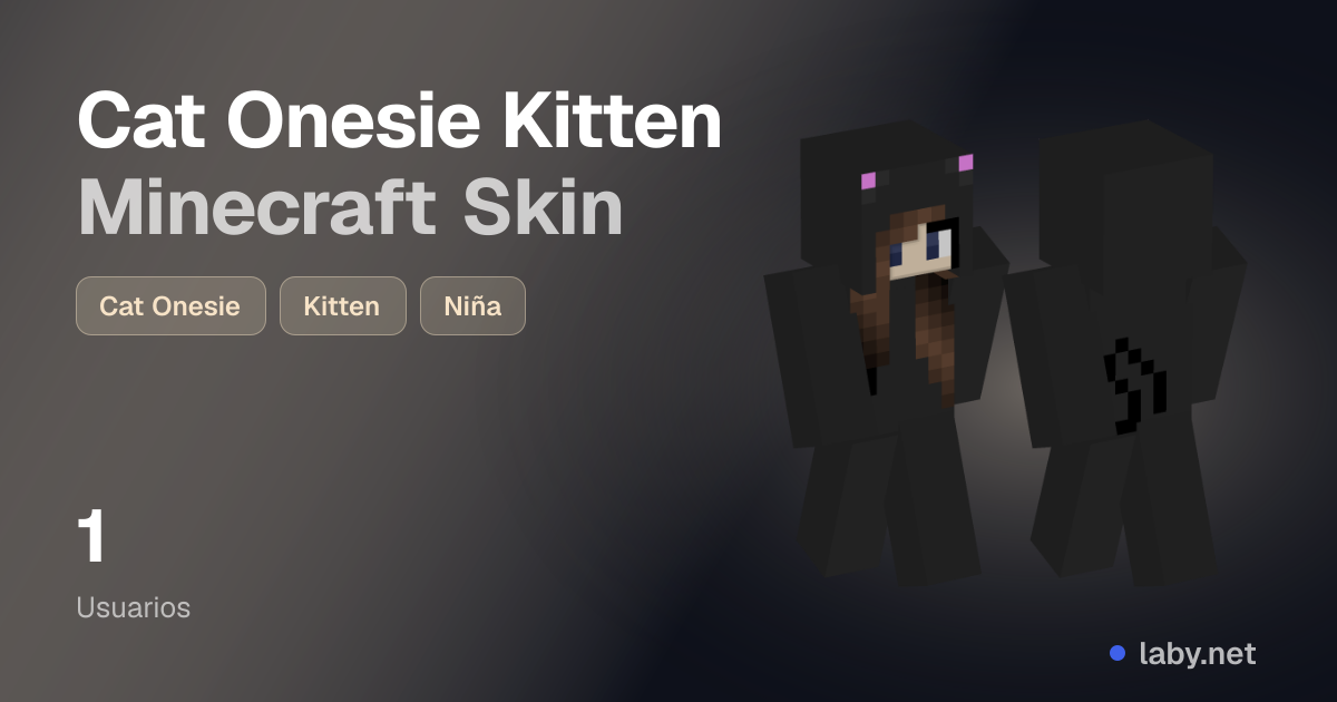 Cat Onesie Kitten Minecraft Skin | Laby