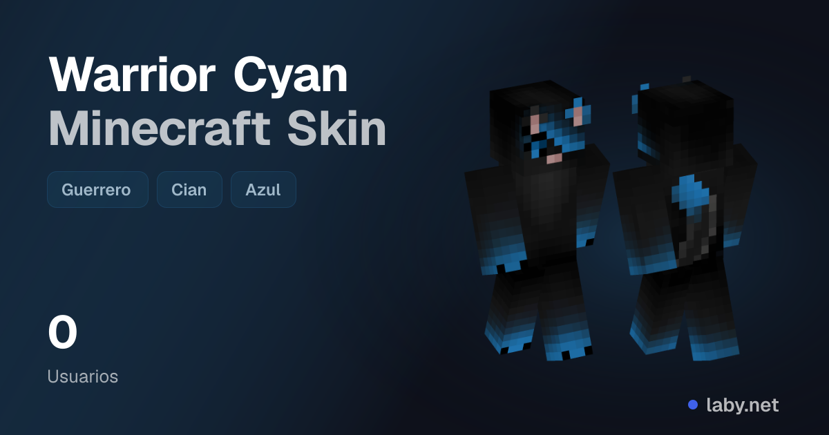 Warrior Cyan Minecraft Skin | Laby