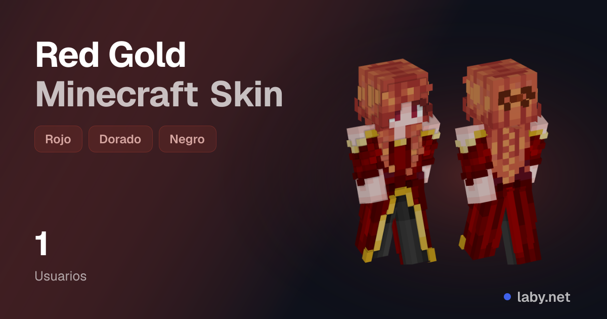 Red Gold Minecraft Skin | Laby