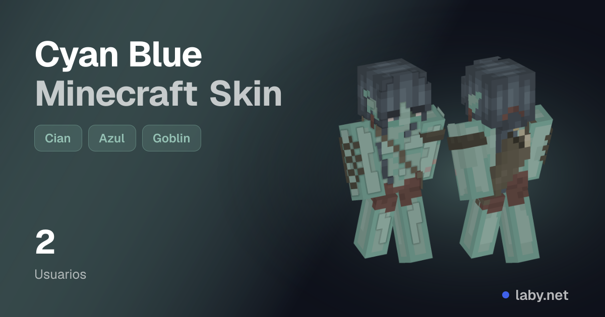 Cyan Blue Minecraft Skin | Laby