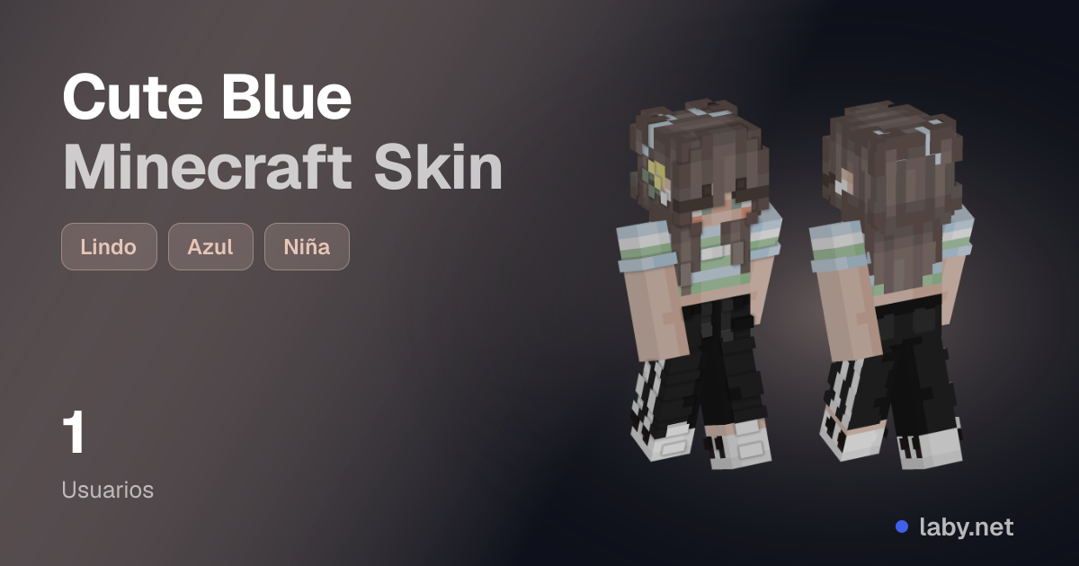 Cute Blue Minecraft Skin | Laby