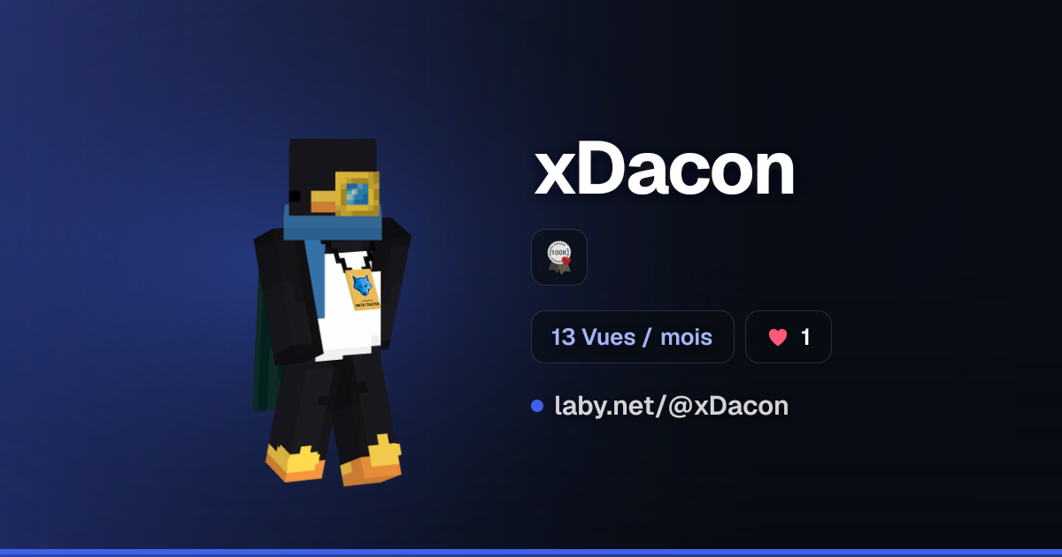 xDacon | Profil Minecraft | Laby