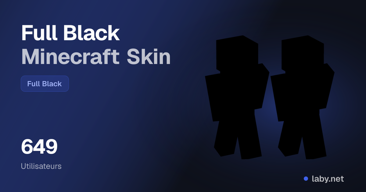 Full Black Minecraft Skin | Laby