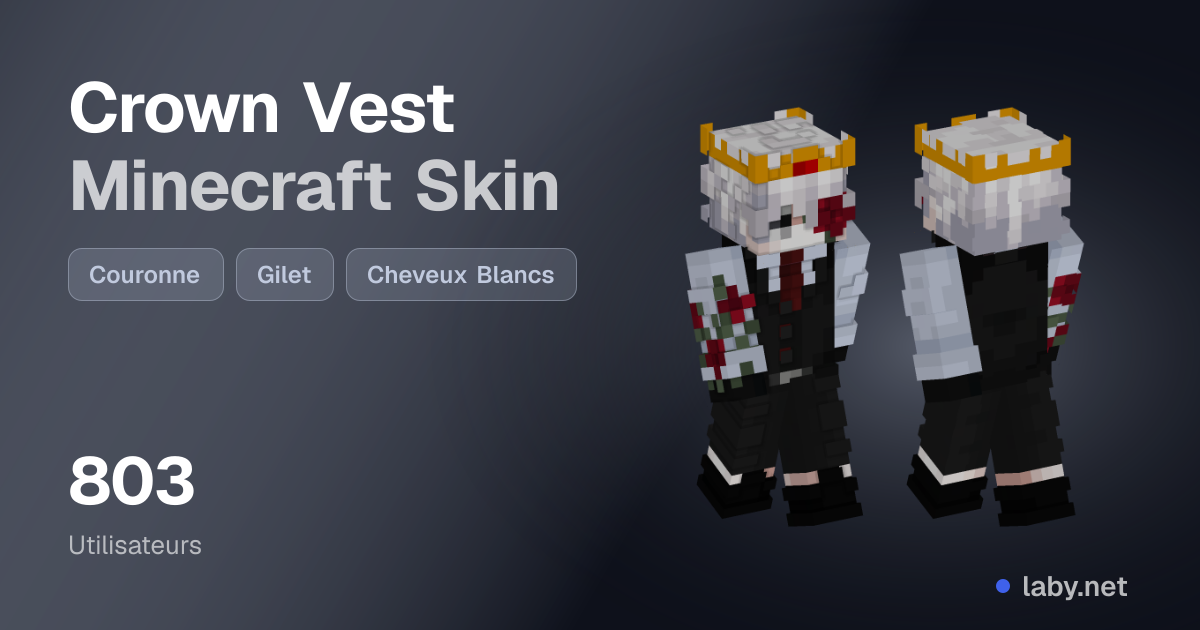 Crown Vest Minecraft Skin | Laby