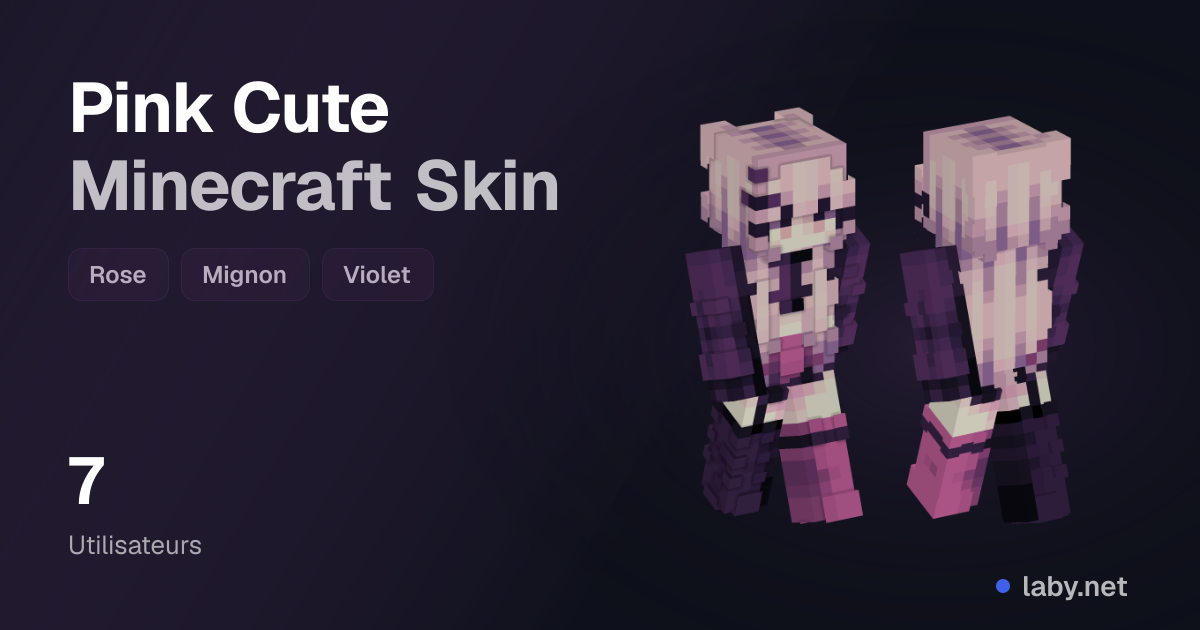 Pink Cute Minecraft Skin | Laby
