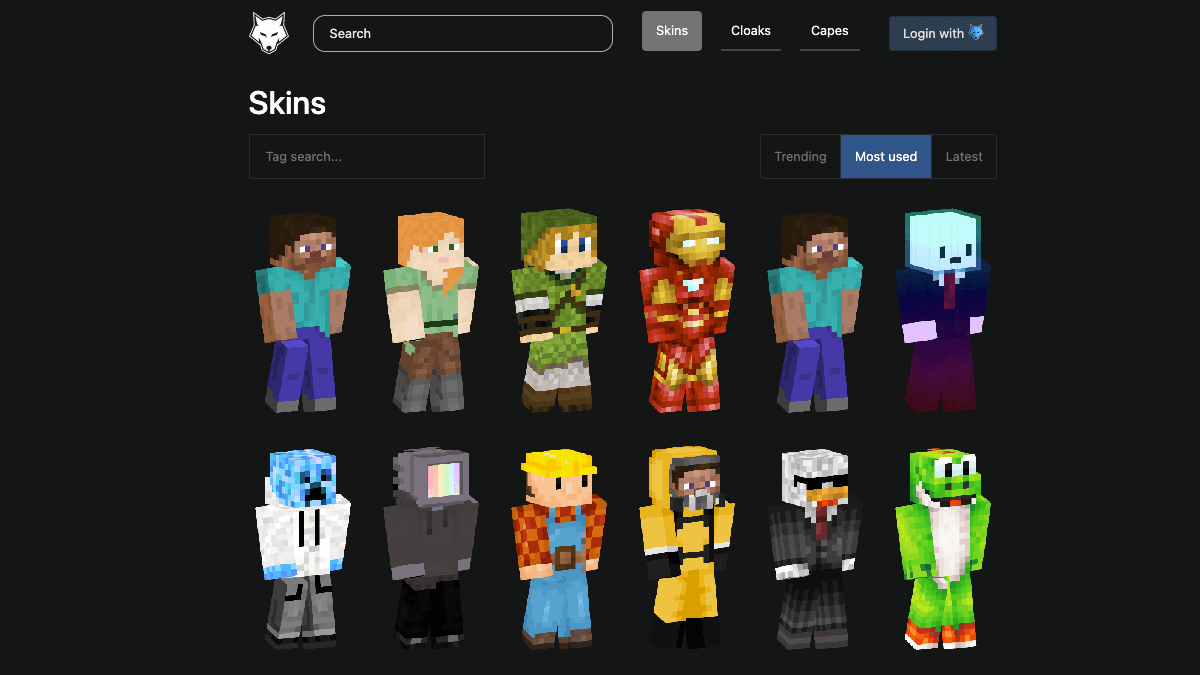 classic  Minecraft Skins