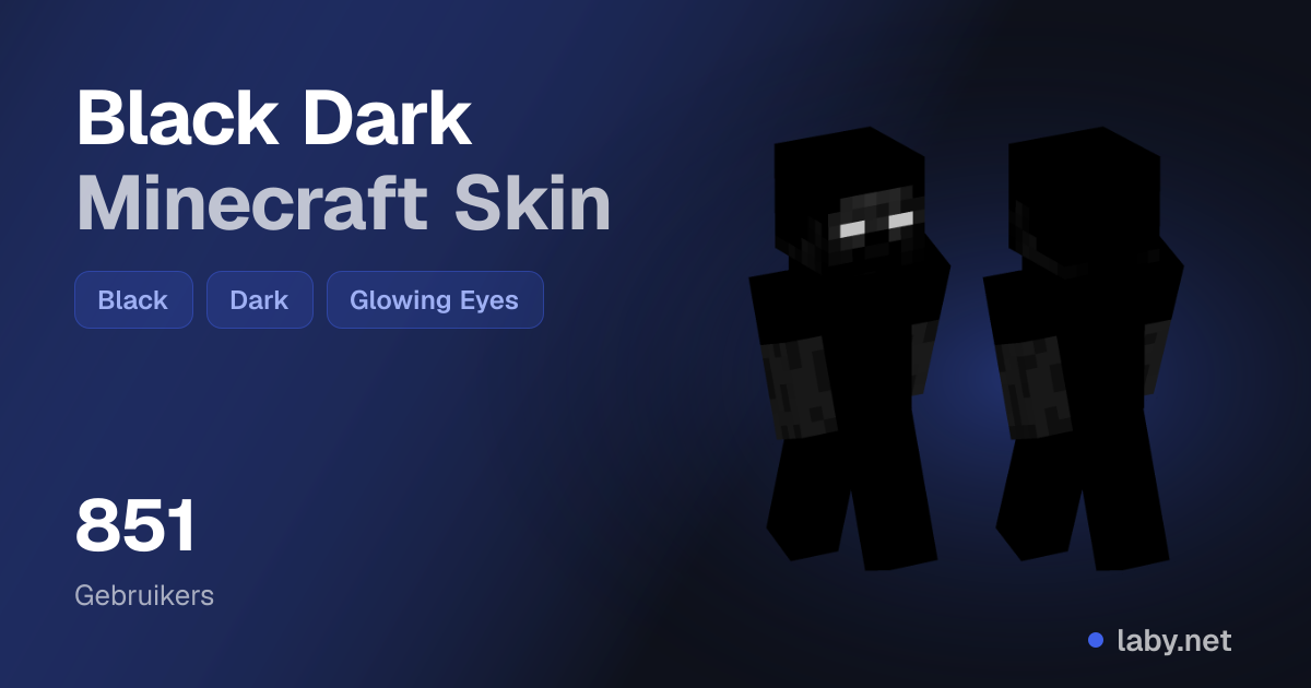 Black Dark Minecraft Skin | Laby