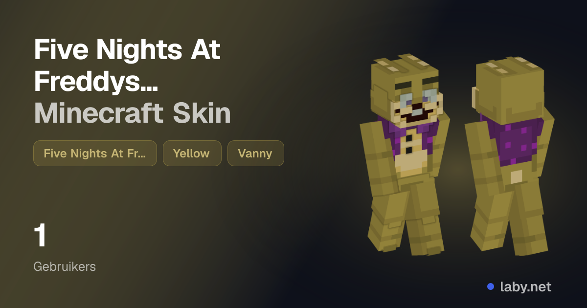 Five Nights At Freddys Yellow Minecraft Skin | Laby