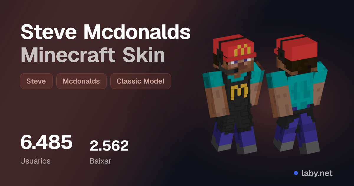 Steve Mcdonalds Minecraft Skin | Laby